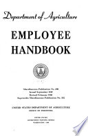 Department of Agriculture Employee Handbook