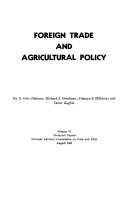 Foreign Trade and Agricultural Policy