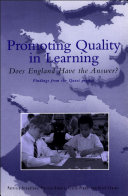 Promoting Quality in Learning Pdf/ePub eBook