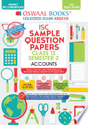 Oswaal ISC Sample Question Papers Class 12  Semester 2 Accounts Book  For 2022 Exam 