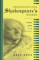 Pronouncing Shakespeare's Words [Pdf/ePub] eBook