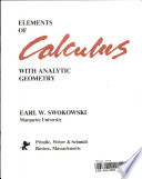 Elements of Calculus with Analytic Geometry