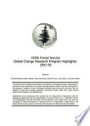 USDA Forest Service Global Change Research Program Highlights  1991 95