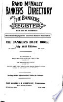 Rand McNally Bankers Directory and the Bankers Register with List of Attorneys PDF Book By N.a