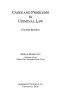 Cases and Problems in Criminal Law