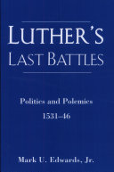 Luther's Last Battles Pdf/ePub eBook