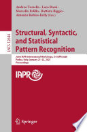 Structural  Syntactic  and Statistical Pattern Recognition Book