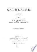 Catherine PDF Book By William Makepeace Thackeray