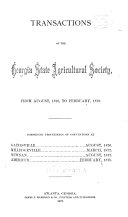 Transactions of the Georgia State Agricultural Society