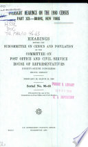 Oversight Hearings on the 1980 Census