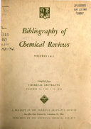 Bibliography of Chemical Reviews