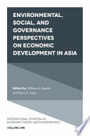 Environmental  Social  and Governance Perspectives on Economic Development in Asia