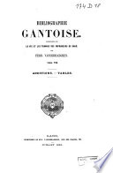 Bibliographie Gantoise Additions Tables