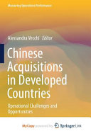 Chinese Acquisitions in Developed Countries Book