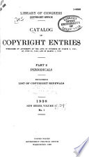 Catalog of Copyright Entries