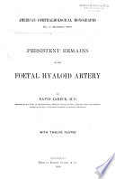 Persistent Remains of the Foetal Hyaloid Artery Book