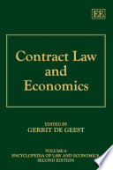 Contract Law and Economics Book