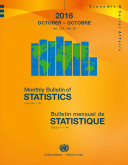 Monthly Bulletin of Statistics, October 2016