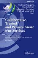 Collaborative, Trusted and Privacy-Aware e/m-Services [Pdf/ePub] eBook
