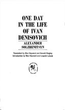 One day in the life of Ivan denisovich
