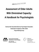 Assessment of Older Adults with Diminished Capacity