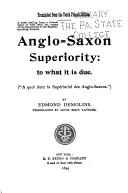 Anglo-Saxon Superiority
