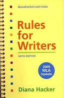 Rules for Writers With Tabs With 2009 MLA Update   Re writing Plus
