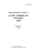Bibliographic Guide to Latin American Studies