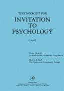 Test Booklet for Invitation to Psychology