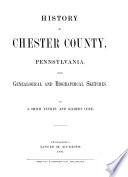 History of Chester County, Pennsylvania