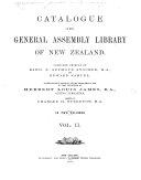 Catalogue of the General Assembly Library of New Zealand