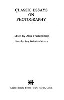 Classic Essays on Photography Book