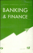 Academic Foundation S Bulletin On Banking   Finance   Volume  10