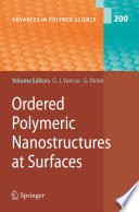 Ordered Polymeric Nanostructures at Surfaces Book