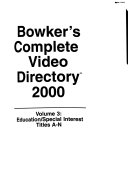 Bowker s Complete Video Directory