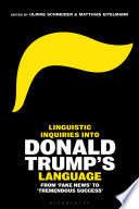 Linguistic Inquiries into Donald Trump   s Language
