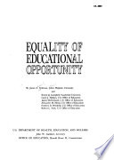 Equality of Educational Opportunity