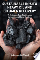 Sustainable In Situ Heavy Oil and Bitumen Recovery