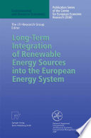 Long Term Integration of Renewable Energy Sources into the European Energy System Book