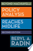 Beyond Machiavelli, Second Edition PDF Book By Beryl A. Radin