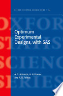 Optimum Experimental Designs  With SAS Book