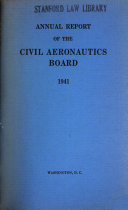 United States. Civil Aeronautics Board. Annual Report