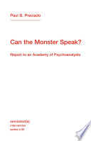 Can the Monster Speak  Book PDF