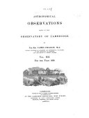 Astronomical Observations Made at the Observatory of Cambridge Pdf/ePub eBook