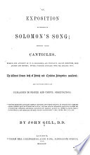 An Exposition of the Book of Solomon s Song