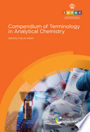 Compendium of Terminology in Analytical Chemistry Book
