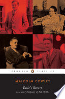 Exile's Return PDF Book By Malcolm Cowley