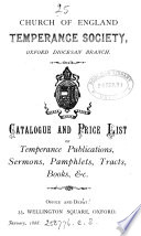 Catalogue Price List Of Temperance Publications Sermons Etc 3 Eds 