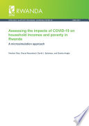 Assessing the impacts of COVID 19 on household incomes and poverty in Rwanda  A microsimulation approach