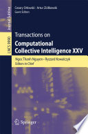 Transactions on Computational Collective Intelligence XXV Book